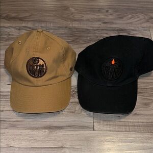 EDMONTON OILERS Set of 2 Ball Caps